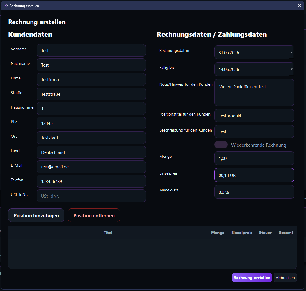 KlarGeld Screenshot 2